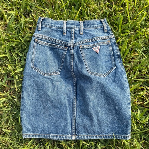 Guess Dresses & Skirts - Vintage Guess Blue Denim Skirt